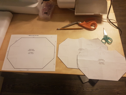 The Mask pattern and shape. CHANGE: Added eye cut outs.